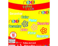 Placa de EVA Liso Nexel 40 x 48 cm Amarelo - Pacote com 10 unidade