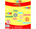 Placa de EVA Liso Nexel 40 x 48 cm Amarelo Bebê - Pacote com 10 unidade