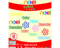 Placa de EVA Liso Nexel 40 x 48 cm Pele - Pacote com 10 unidade