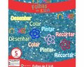 Placa de EVA Glitter Nexel 40 x 60 cm Azul Bebê - Pacote com 5 unidade