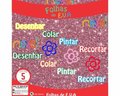 Placa de EVA Glitter Nexel 40 x 60 cm Rosa- Pacote com 5 unidade