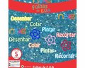 Placa de EVA Glitter Nexel 40 x 48 cm  Azul Bebê- Pacote com 5 unidade