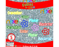 Placa de EVA Glitter Nexel 40 x 48 cm  Prata - Pacote com 5 unidade