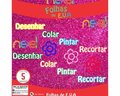 Placa de EVA Glitter Nexel 40 x 48 cm  Rosa Pink - Pacote com 5 unidade