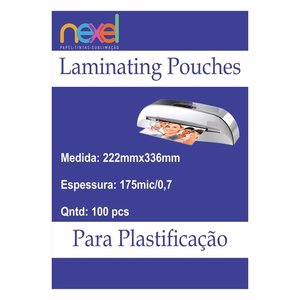 Bolsas de laminação para Plastificação Oficio 175mic 0.7 222mmx336mm C\100 Unidade