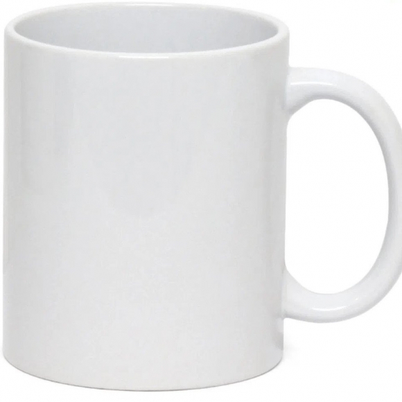 Caneca de Cerâmica Branca Classe AAA para Sublimação - 325ml