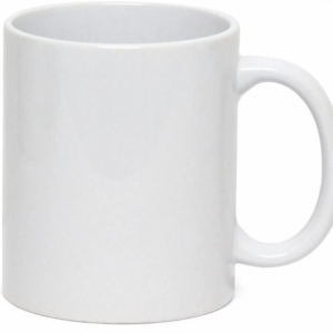 Caneca de Cerâmica Branca Pica-grossa Classe AAA para Sublimação - 325ml