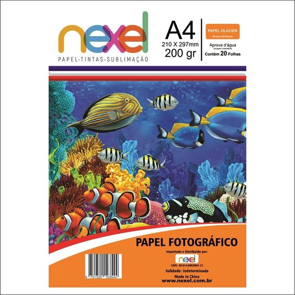 Papel Fotográfico Glacier A4 200G C20F