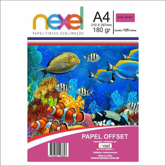 Papel OffSet A4 180G C125F