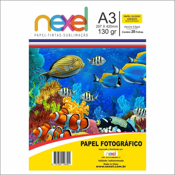 Papel Fotográfico Adesivo A3 130G C20F