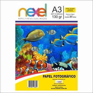 Papel Fotográfico Adesivo A3 130G C20F