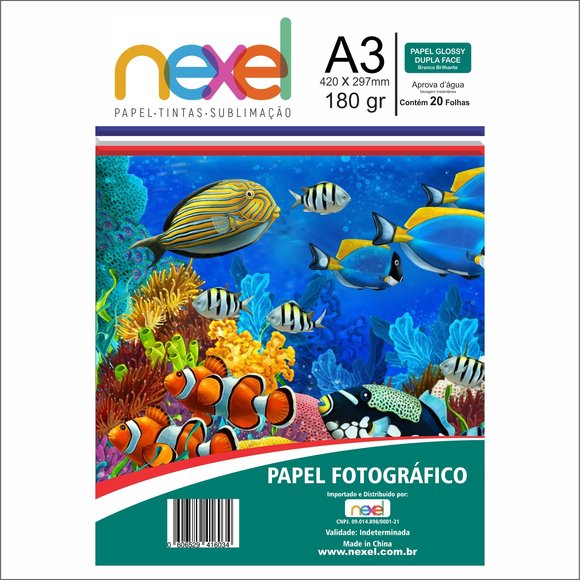 Papel Fotográfico Dupla Face A3 180G C20F