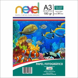 Papel Fotográfico Dupla Face A3 180G C20F