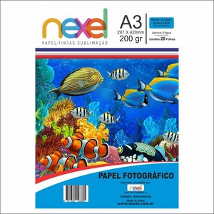 Papel Fotográfico Dupla Face A3 200G C20F